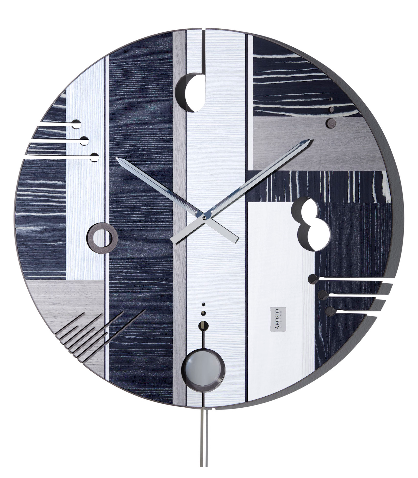 Essential Dark - Wood Wall Clock - Arosio Milano