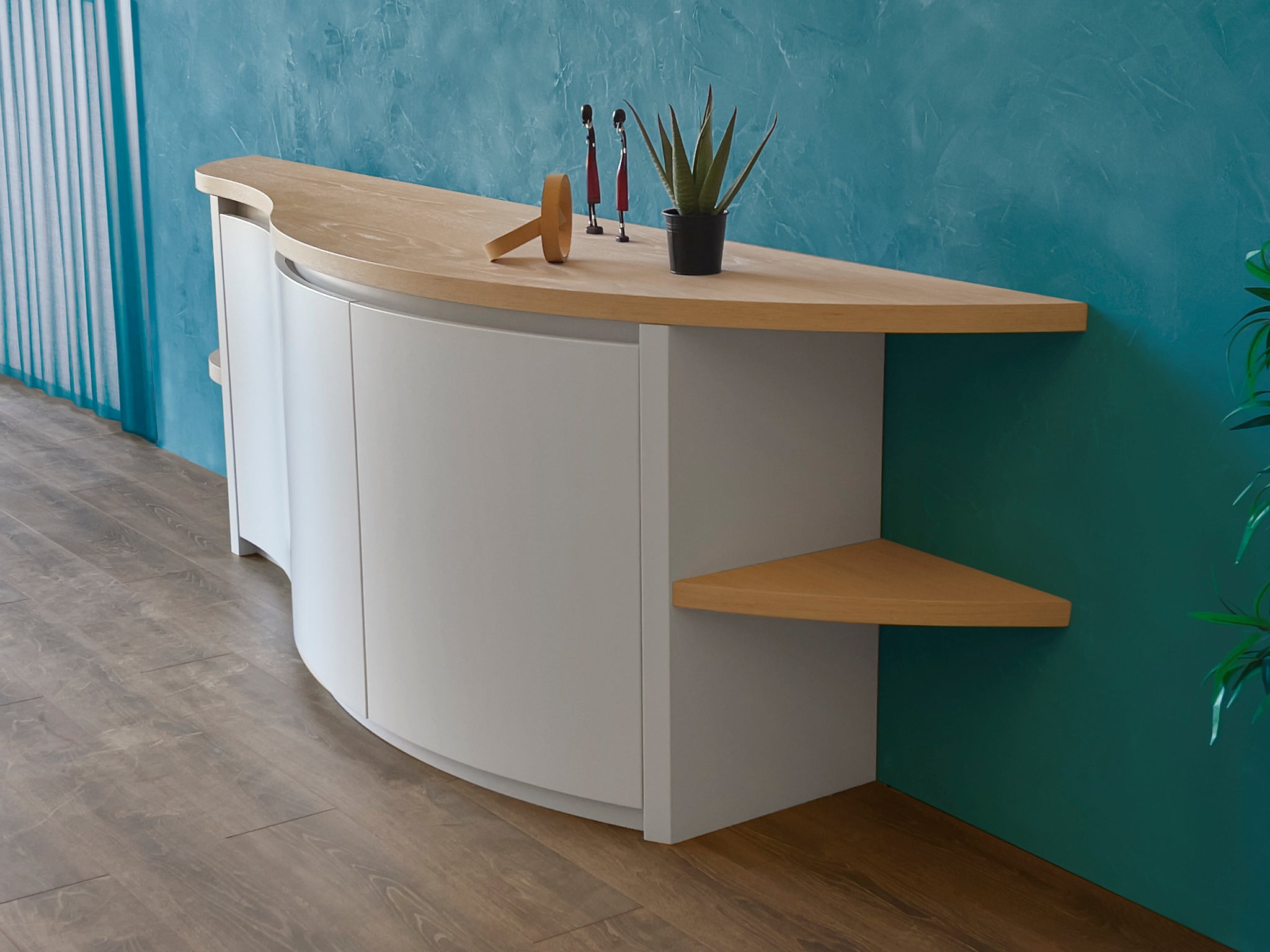 White Oak Wooden sideboard.