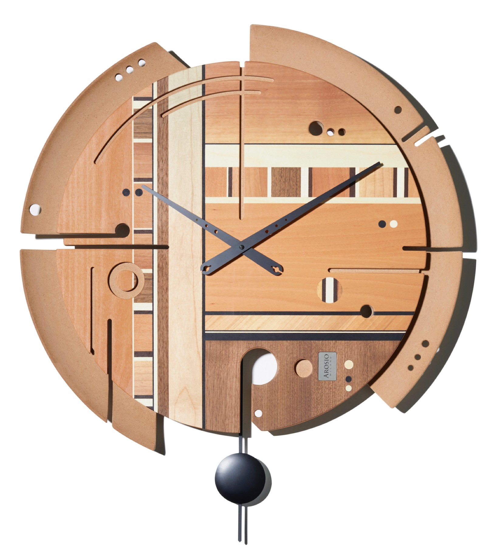 Samada Natural - Wood Wall Clock - Arosio Milano