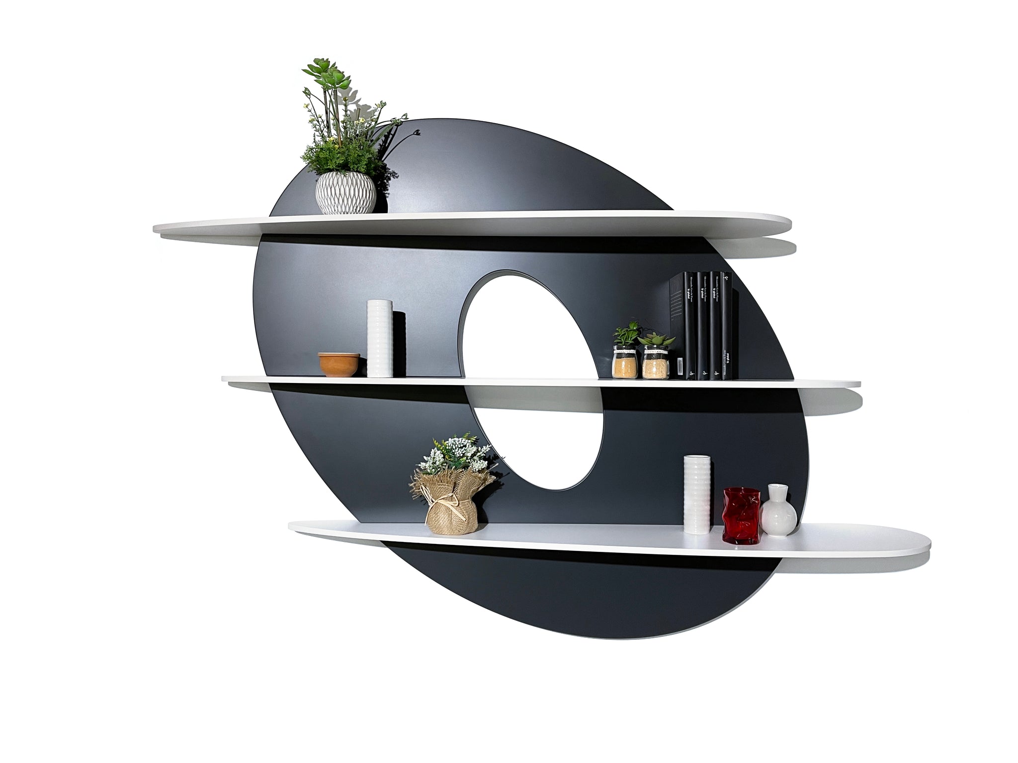 IPERBOLE Fumo di Londra Design Bookshelf by Midarte - ArosioMilano by Midarte