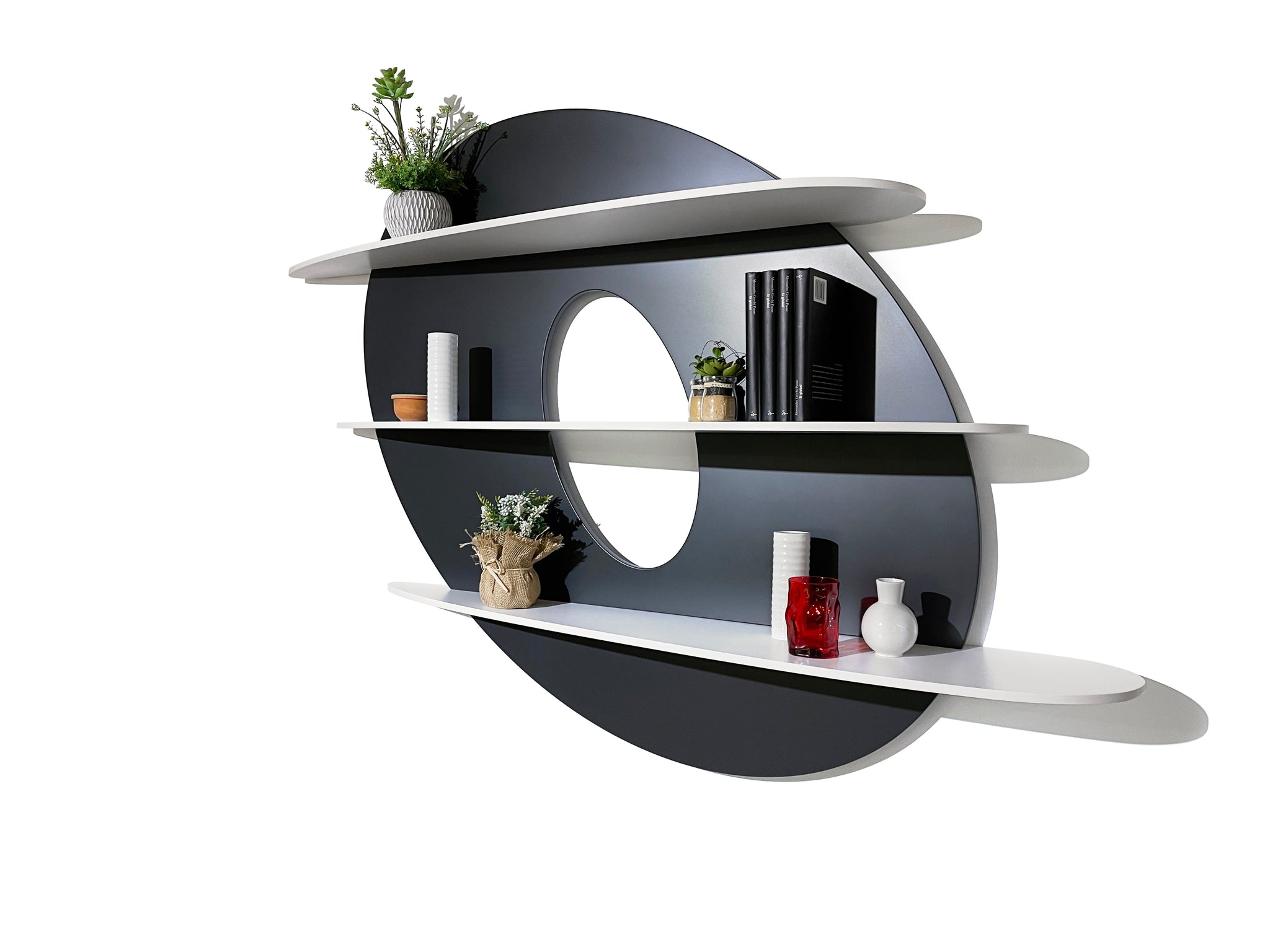 IPERBOLE Fumo di Londra Design Bookshelf by Midarte - ArosioMilano by Midarte