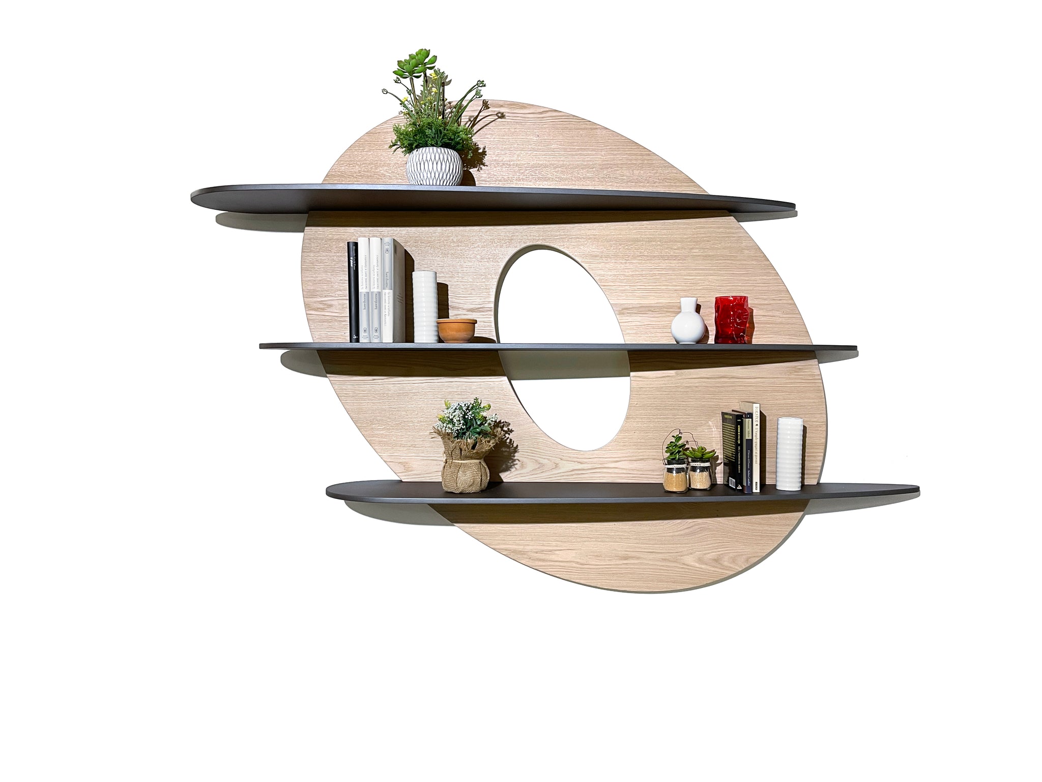 IPERBOLE Rovere Design Bookshelf by Midarte - ArosioMilano by Midarte