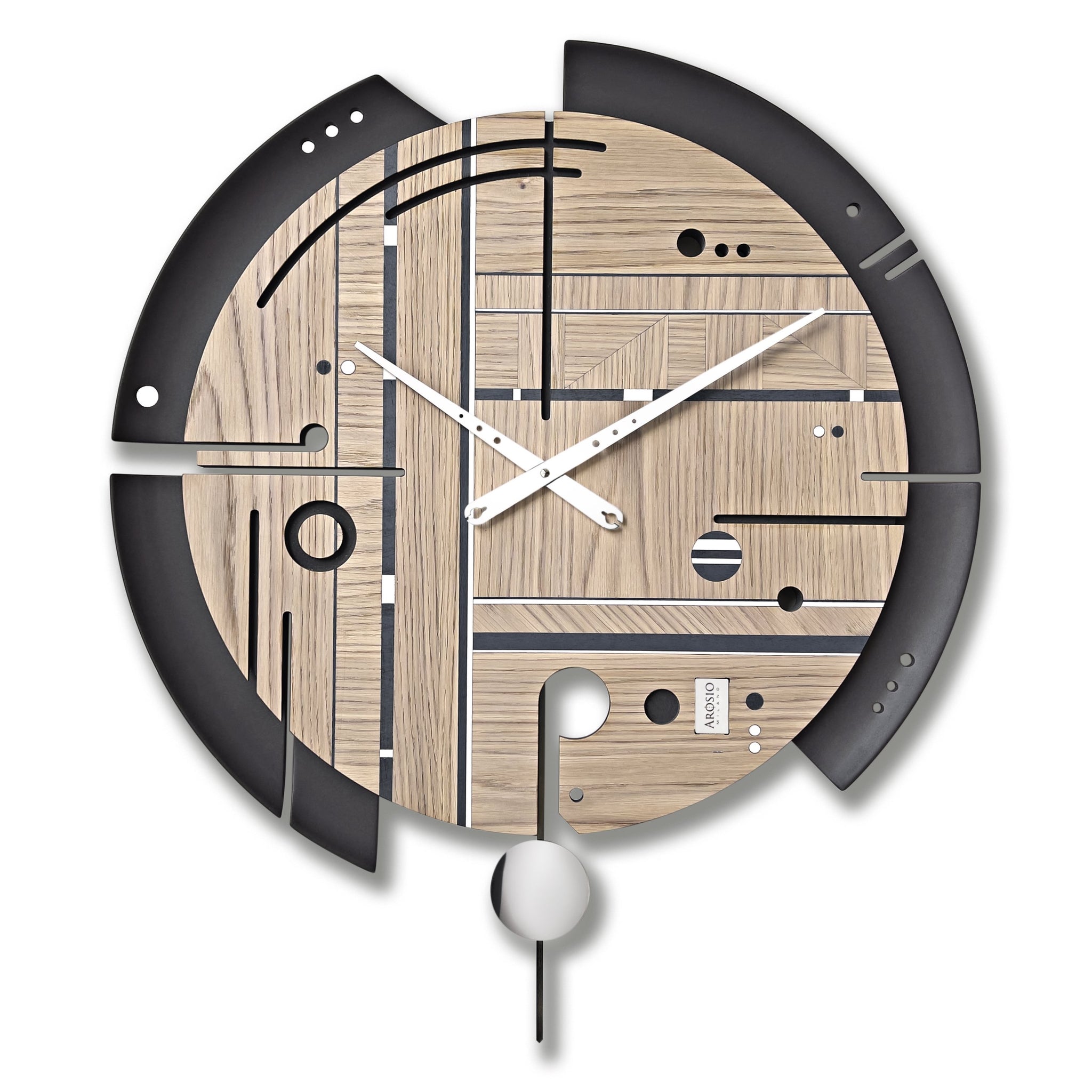 Oak wall clock
