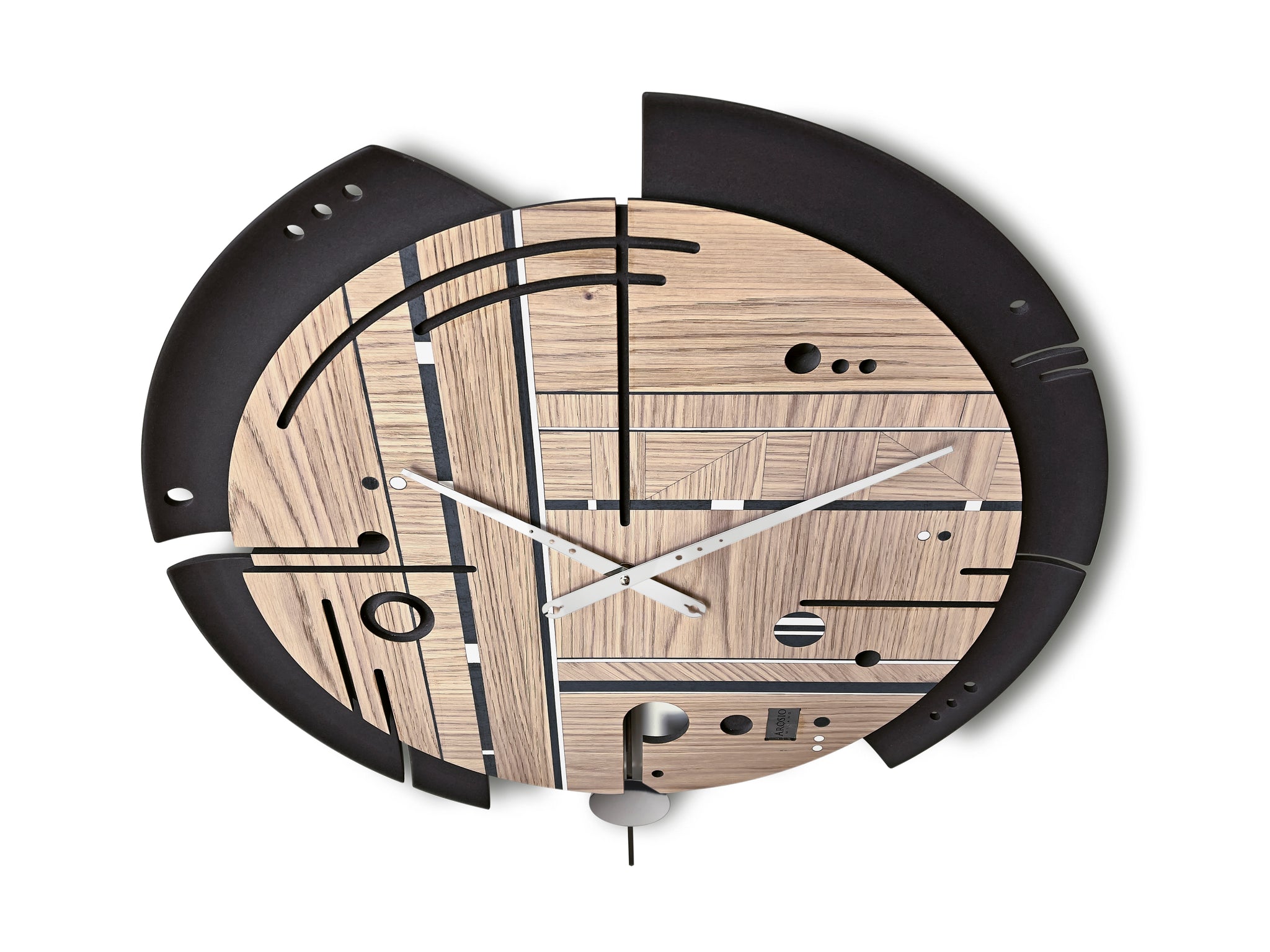 Italian brand wall clock - orologio da parete in legno